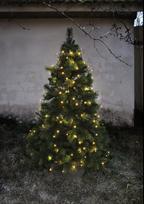 Lemputės eglutei, 160 LED, 8 juostos 2m ilgio, maitinimo šaltinis, IP44