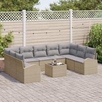 10 dalių sodo sofa rinkinys su pagalvėlėmis juodu poli ratanas,2 vietų sodo sofa su saugojimu ir pagalvėlėmis smėlio poli ratanas