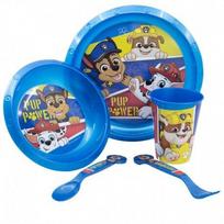 Plastikinių indų rinkinys Paw Patrol (Šunyčiai Patruliai), 5 dal