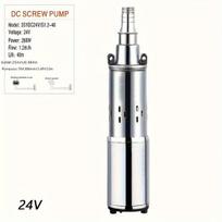 DC sraigtinis panardinamasis siurblys 24V 260W 1.2m³/h,  Sidabrinis