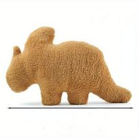 Minkštas pliušinis dinozauras žaislas pagalvė vaikams, Triceratops
