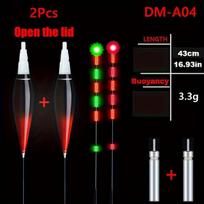 LED žvejybos plūdės 2 vnt, DM-A04x2