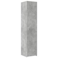 vidaXL Komoda, betono pilkos spalvos, 40x42,5x185cm, apdirbta mediena