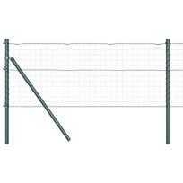 Tvorelių stulpai 13 vnt Žalia Ø32 mm 120 cm Cinkuotas plienas