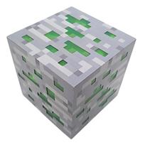 Minecraft Emerald Bloko Lempa 7,5 × 7,5 × 7,5 cm