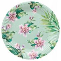 Vienkartinės popierinės lėkštės elegantiškas povas vakarėliui Chameleonas 23cm 8vnt., Vienkartinės popierinės lėkštės elegantiškas povas vakarėliui Chameleonas 23cm 8vnt.