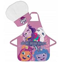 "My Little Pony" 2 dalių vaikiškos prijuostės ir kepurės rinkinys