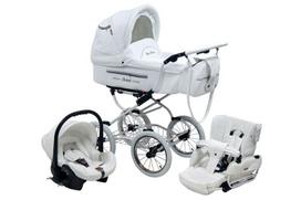 Universalus vežimėlis Isabell Baby Fashion 3in1, white