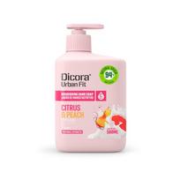 Skystas muilas Dicora Urban Fit Vitamin C Citrus & Peach, 500 ml