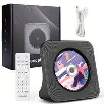 MP3 grotuvas Nešiojamas CD grotuvas su Bluetooth, Juoda