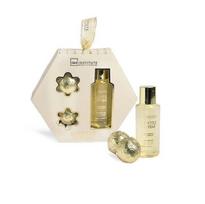 Vonios rinkinys IDC Institute Scented Bath Gold Bath: dušo želė, 100 ml + vonios bomba, 2 vnt.