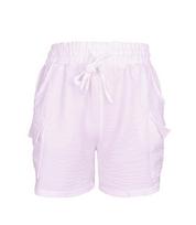 Šortai moterims Kinga, balti, L/XL
