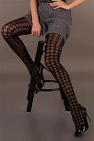 Pėdkelnės LivCo Corsetti Zigzag 20DEN moterims, juodos, 2