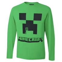 Marškinėliai ilgomis rankovėmis berniukams Minecraft, žali