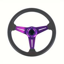 Premium 35,56 cm vairas - dirbtinė oda ir aliuminis lenktynių stilius , Žavesys Violetinė