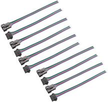 10 vienetų JST SM 5 kontaktų jungtis LED maitinimo vyriškas ir moteriškas SM adapterio kabelis 150mm 20AWG
