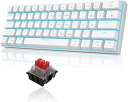 Klaviatūros, 60% „Mini Blue Switch“ mechaninė klaviatūra, „Ice Blue“ apšvietimas