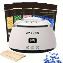 WAXKISS Kūno Plaukų Šalinimo Rinkinys su Šildytuvu ,  Baltas