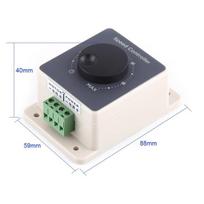 12v variklio greičio reguliatorius pwm variklio greičio reguliatorius impulso pločio moduliatorius dc10-60v 20a korpusas atsparus vandeniui