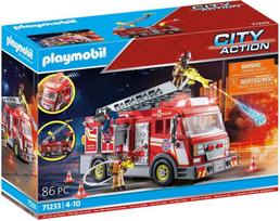 PLAYMOBIL - 71233 - City Action - Gaisrinis automobilis su didelėmis kopėčiomis