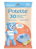 Potette Plus vienkartiniai įdėklai į naktipuodį, 30 vnt.