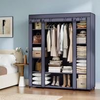 Spinta, SONGMICS LSF03M, 45 x 150 x 175 cm, tamsiai mėlyna, Riidekapp, SONGMICS LSF03M, 45 x 150 x 175 cm, mereväesinine