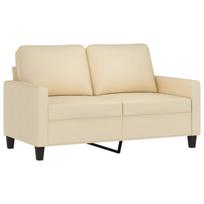 Dvivietė sofa vidaXL, smėlio spalvos