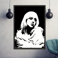Drobės paveikslas juoda balta, 59,99 x 89,99 cm (be rėmelio)