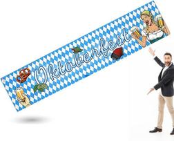 Xxl Oktoberfest Banner 40X150 Cm Mėlyna Ir Balta Pakabinama Dekoracija, Xxl Oktoberfest Banner 40X150 Cm Mėlyna Ir Balta Pakabinama Dekoracija