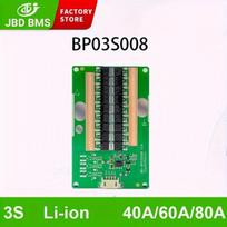 12V Li-ion BMS apsaugos plokštė, 3S 40A
