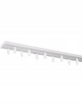 Lubų bėgis PVC dvigubas bėginis užuolaidų bėgis 250 cm