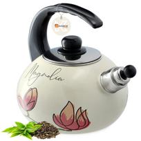 Emaliuotas virdulys, baltas, 2,2 L.