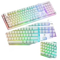 Membraninė žaidimų klaviatūra RGB White