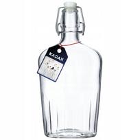Kadax stiklinis butelis su kamščiu, 0,5 l.