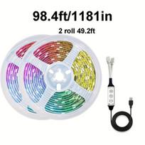 LED juosta televizoriaus apšvietimui, 100 pėdų / 30 m