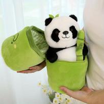 Bambuko panda pliušinis žaislas
