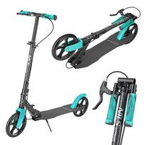 Klasikinis paspirtukas - Nils Extreme - HM183 - Turkuazinis - Atsparus plienas - Svoris 4 kg - 200 mm PU ratukai