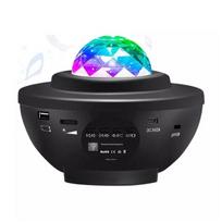 Projektorius Žvaigždėtas dangus LED projektorius Starry Sky Galaxy projektoriaus lempa 21 apšvietimo režimai 360° besisukanti banga Bluetooth garsiakalbio dėžutės laikmatis