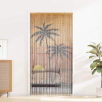Vabzdžių durų užuolaidos, palmės spaudinys, 100x220cm, bambukas CFE7765524
