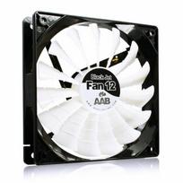 AABCOOLING Black Jet Fan 12 - Galingas 120mm Kompiuterio Ventiliatorius, 170m³/h Oro Srautas, Tylus 20.9dB Veikimas Su FDB Guoliais, Tinka PC Korpusams, 1600 RPM, Modernus Dizainas Su 15 Menčių, Antivibracinės Tarpinės, Stabilus IC Variklis, universal