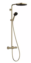 dušas sistēma Pulsify 260 1 jet  ar termostatu Ecostat Fine un rokas dušu 3 jet, brushed bronz 24236140