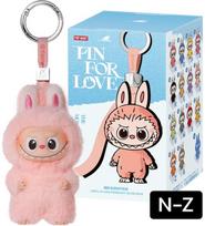 Kolekcinė pliušinė-vinilinė lėlė POP MART The Monsters Mini Labubu Pin For Love Series N-Z, įv. rūšių