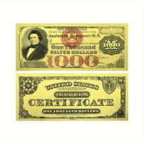 Auksinė 1000 dolerių kolekcinė folija