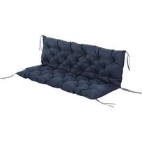 Sėdynės pagalvėlė 3 vietų suoleliui, 150 cm, tamsiai mėlyna, Mėlyna