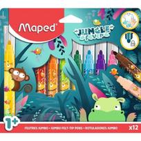 Flomasteris Maped ColorPeps Jungle Fever Jumbo 12vnt.