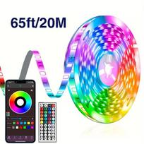 USB LED juosta su 44 klavišų pultu, 65 pėdų / 20 m