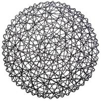 Orion stalo padėkliukas, 35 cm, Padėkliukas popierinė juoda apvali 35 cm