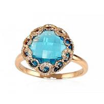 Auksinis žiedas su deimantais moterims Diamond Sky „Henry II“, 17. 3.35 g