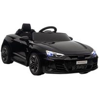 Vaikiškas automobilis, elektrinis automobilis, „Audi“ licencijuotas, su saugos diržu, nuotolinio valdymo pultu, apšvietimu, juodos spalvos, 103 x 58 x 41 cm