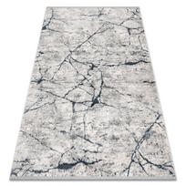 Kilimas TULS Šiuolaikinis, strukturalny, kutai 51320 Marmuras dramblio kaulo / mėlyna, 280x370 cm